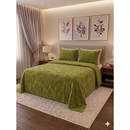 cobertor fofão canelado queen 3 peças, cobertor mede 2.40m x 2.60m e 02 fronhas mede 0.50cm x 0.70cm