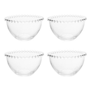 Conjunto 04 Bowls Cristal Transparente Pearl Wolff
