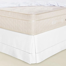 Saia para Cama Box Casal Padrão Oxford com Acabamento Ponto Palito