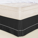 Saia Box para Cama Casal Padrão Ponto Palito Oxford
