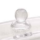 Manteigueira Manteguera Porta Manteiga de Cristal Pearl Bolinhas Wolff Transparente Grande Manteiga Inteira