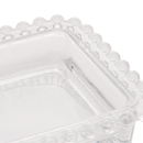 Manteigueira Manteguera Porta Manteiga de Cristal Pearl Bolinhas Wolff Transparente Grande Manteiga Inteira