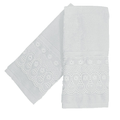 Kit Toalha de Lavabo Buettner Cristal Renascença 100% Algodão Egípcio
