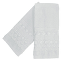 Kit Toalha de Lavabo Buettner Cristal Renascença 100% Algodão Egípcio
