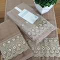 Kit Toalha de Lavabo Buettner Cristal Renascença 100% Algodão Egípcio