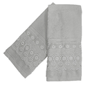 Kit Toalha de Lavabo Buettner Cristal Renascença 100% Algodão Egípcio