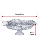Fruteira de Vidro com Pé Diamond – Saladeira Decorativa para Mesa e Cozinha
