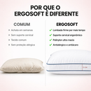 Kit 2 Travesseiros Camesa Ergosoft 50x70 Macio Antialérgico Fibra Siliconizada Qualidade Premium