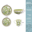 Aparelho De Jantar Siena Conjunto 16 Peças Cerâmica - Bhz Store