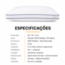Kit 2 Travesseiros Camesa Ergosoft 50x70 Macio Antialérgico Fibra Siliconizada Qualidade Premium