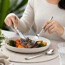 Conjunto Talheres Inox 16 Peças Fratelli Mesa Cozinha Faca Garfos Colheres Utensílios Restaurantes