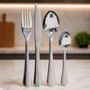 Conjunto Talheres Inox 16 Peças Fratelli Mesa Cozinha Faca Garfos Colheres Utensílios Restaurantes
