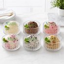 Kit Jogo 6 Bowls Wolff de Cristal Tigelas Cumbuca Sobremesa Requintada Mesa Posta Luxo Top Sorvete Petisqueira Conjunto